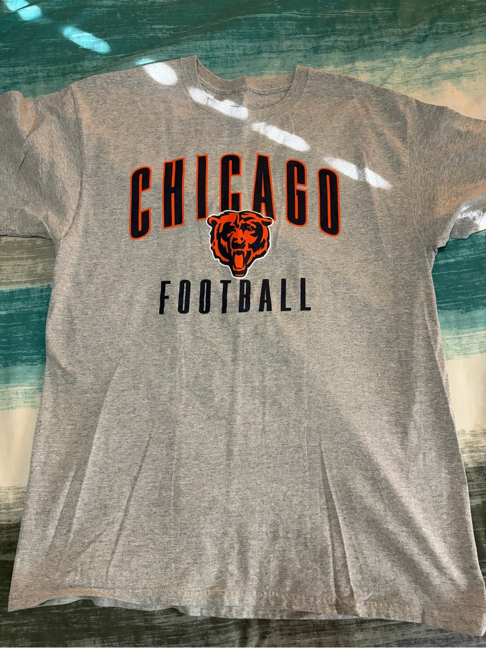 Chicago Football Short Sleeve Tee - Gray/Orange